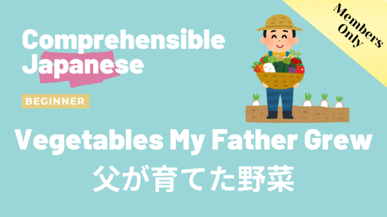父が育てた野菜 Vegetables My Father Grew