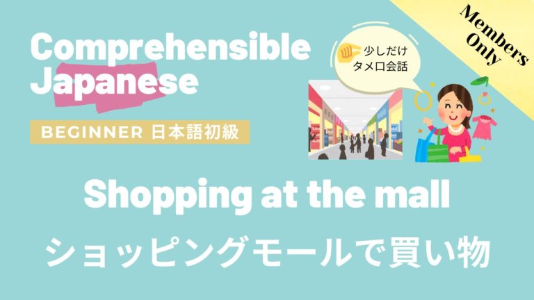 ショッピングモールで買い物 Shopping at the mall