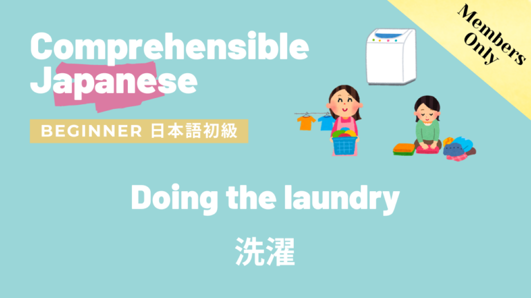 洗濯 Doing the laundry