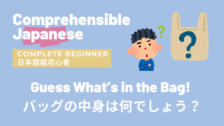 バッグの中身は何でしょう？ Guess What’s in the Bag?